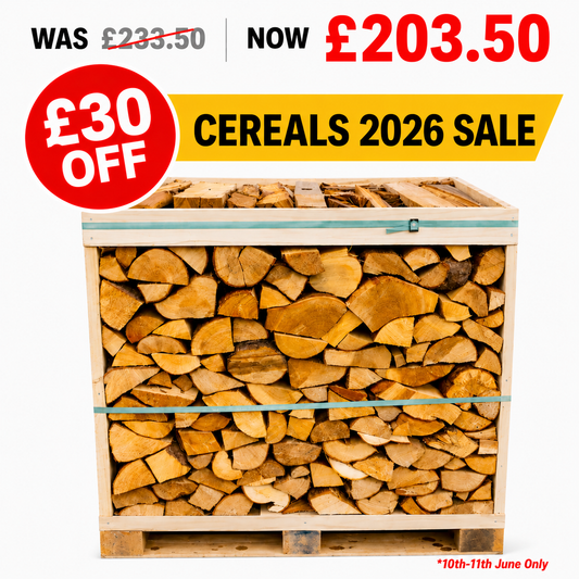 Kiln Dried Alder Log Crates 1m