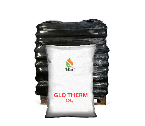 White bag labeled 'Glo Therm 20kg' with Murphys Direct logo on a white background Murphys Direct UK
